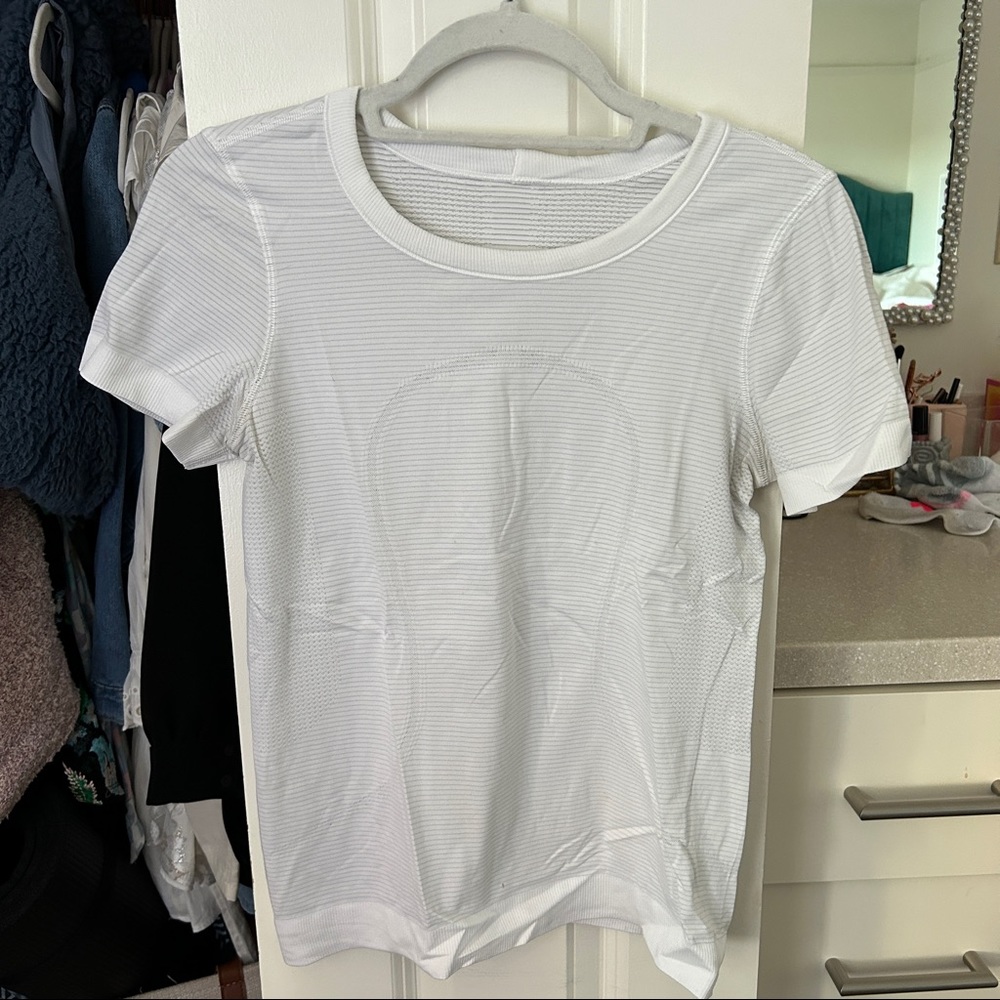 Lululemon White Swfitly Tech short sleeve